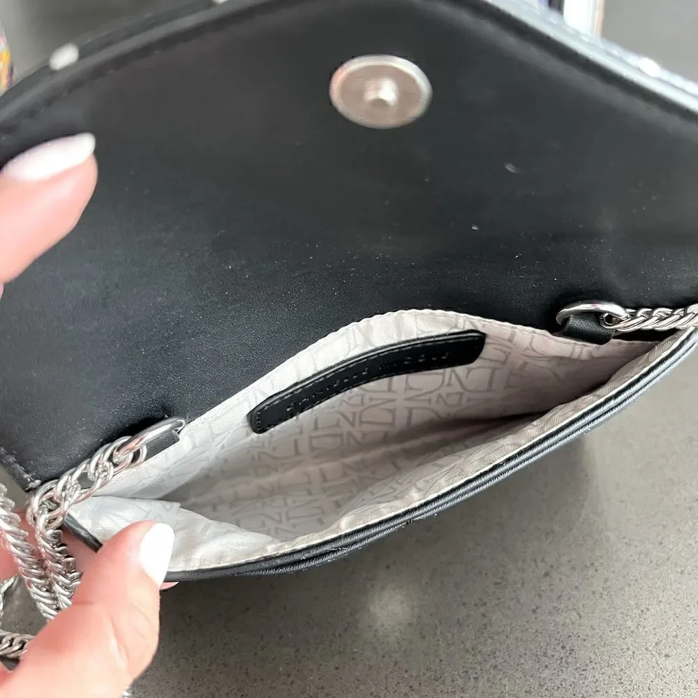 DANIELLE NICOLE  Black TINA CROSSBODY Clutch Purse Wallet